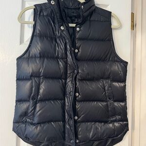J. Crew Charcoal Quilted Vest